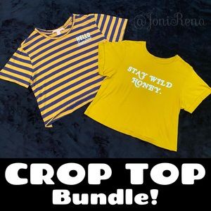 🔥 Yellow & Blue | CROP TOP BUNDLE 🔥